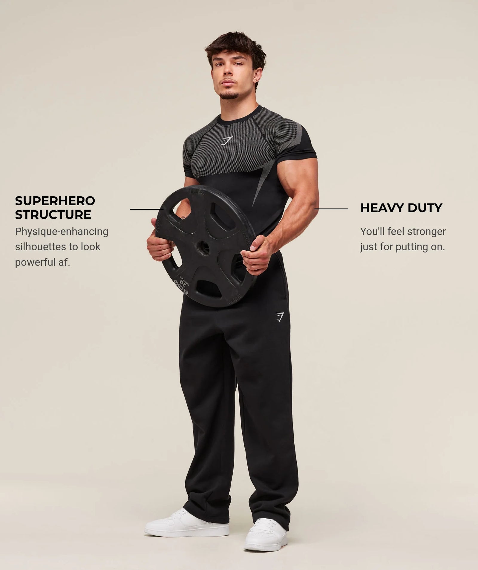 Gymshark Onyx 5.0 Seamless T-shirt Black/Light Grey