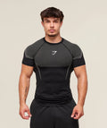 Gymshark Onyx 5.0 Seamless T-shirt Black/Light Grey