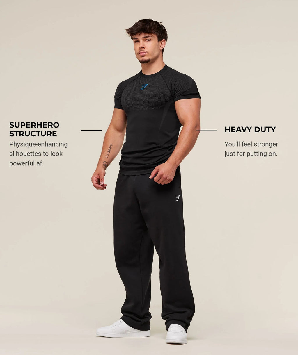 Gymshark Onyx 5.0 Seamless T-shirt Black/Onyx Grey