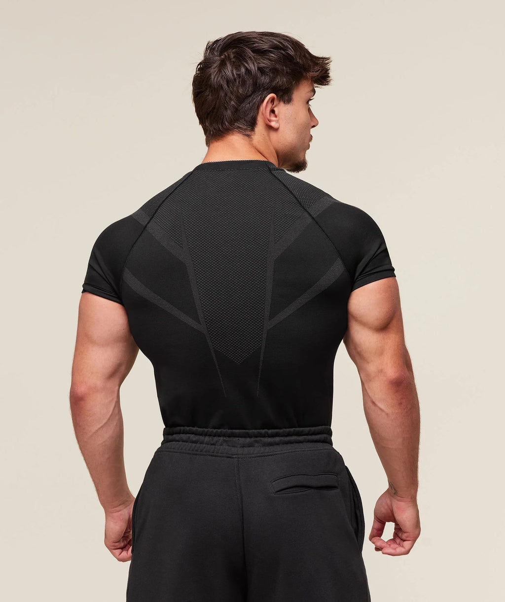 Gymshark Onyx 5.0 Seamless T-shirt Black/Onyx Grey
