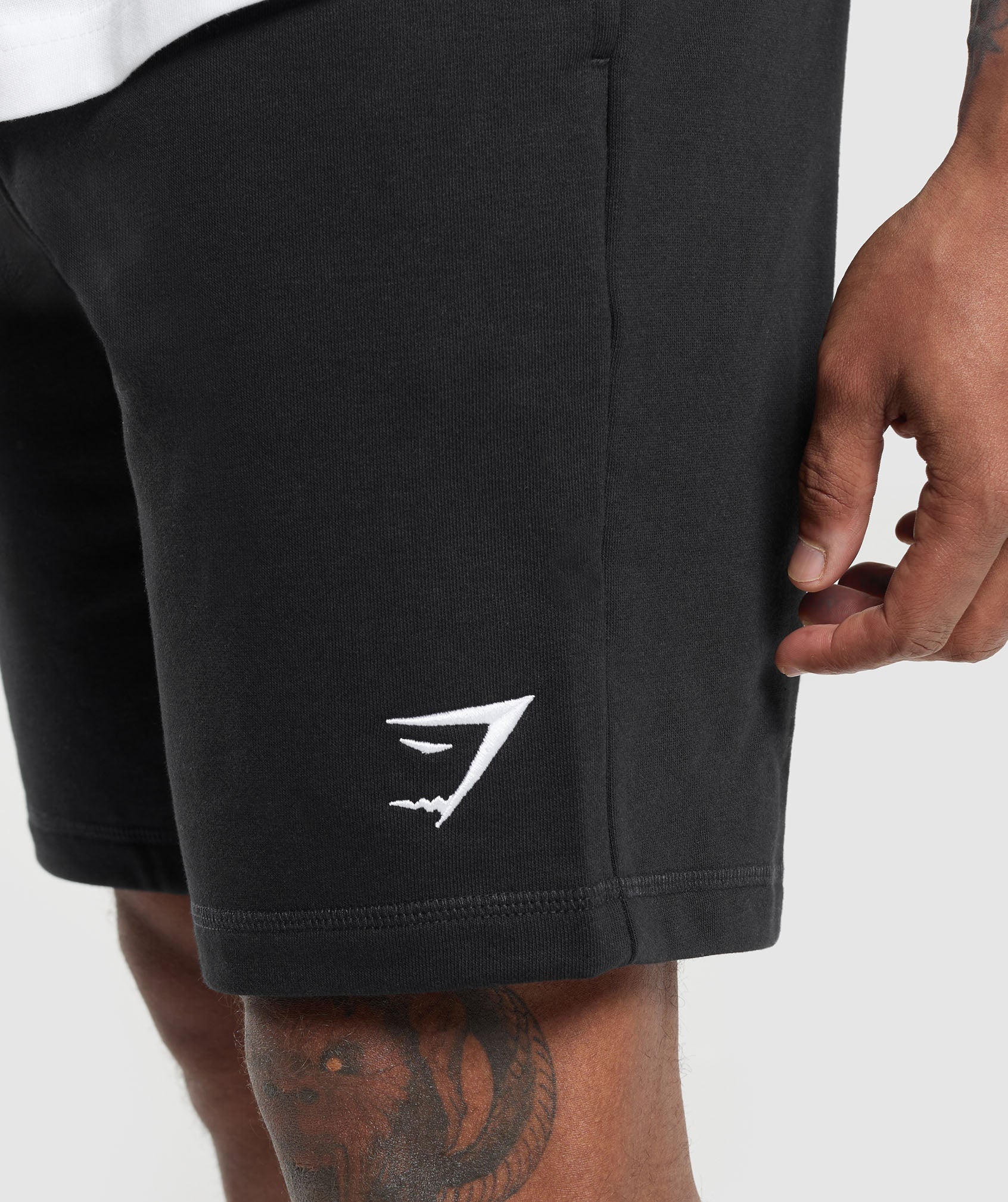 Gymshark Black Crest 9" Shorts