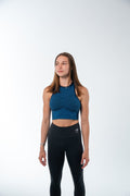 Gymshark Blue Sport Seamless Cropped Tank