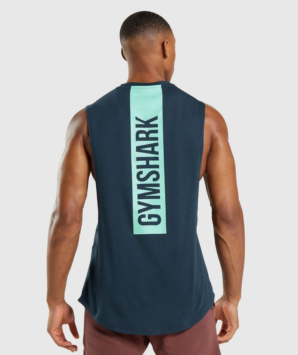 Gymshark Bold Navy Tank Top