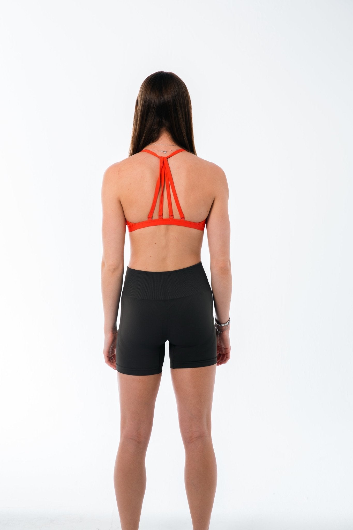 Gymshark Coral Red Minimal Sports Bra