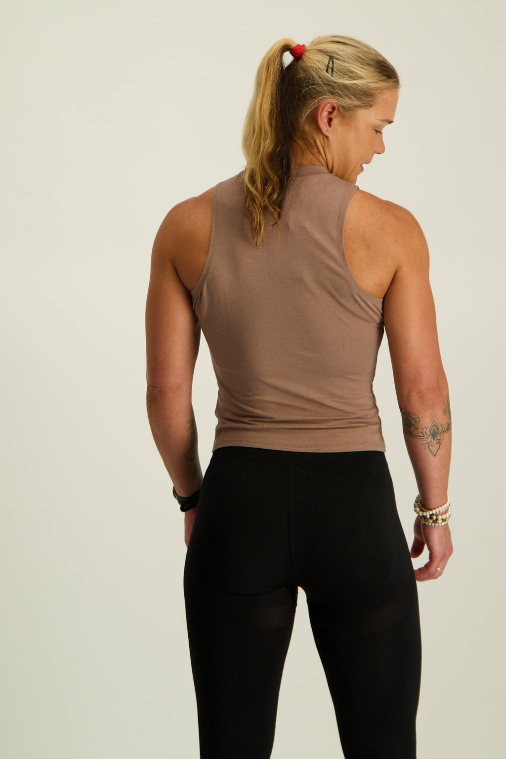 Gymshark Cotton Tank - Mocha Mauve