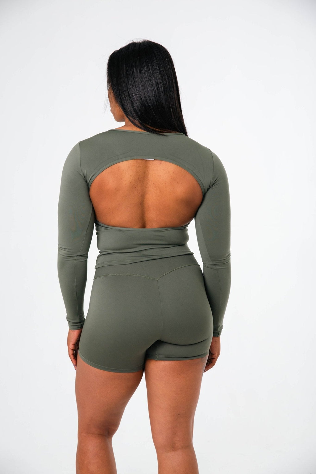 Gymshark Green Everyday Open Back Long Sleeve Top