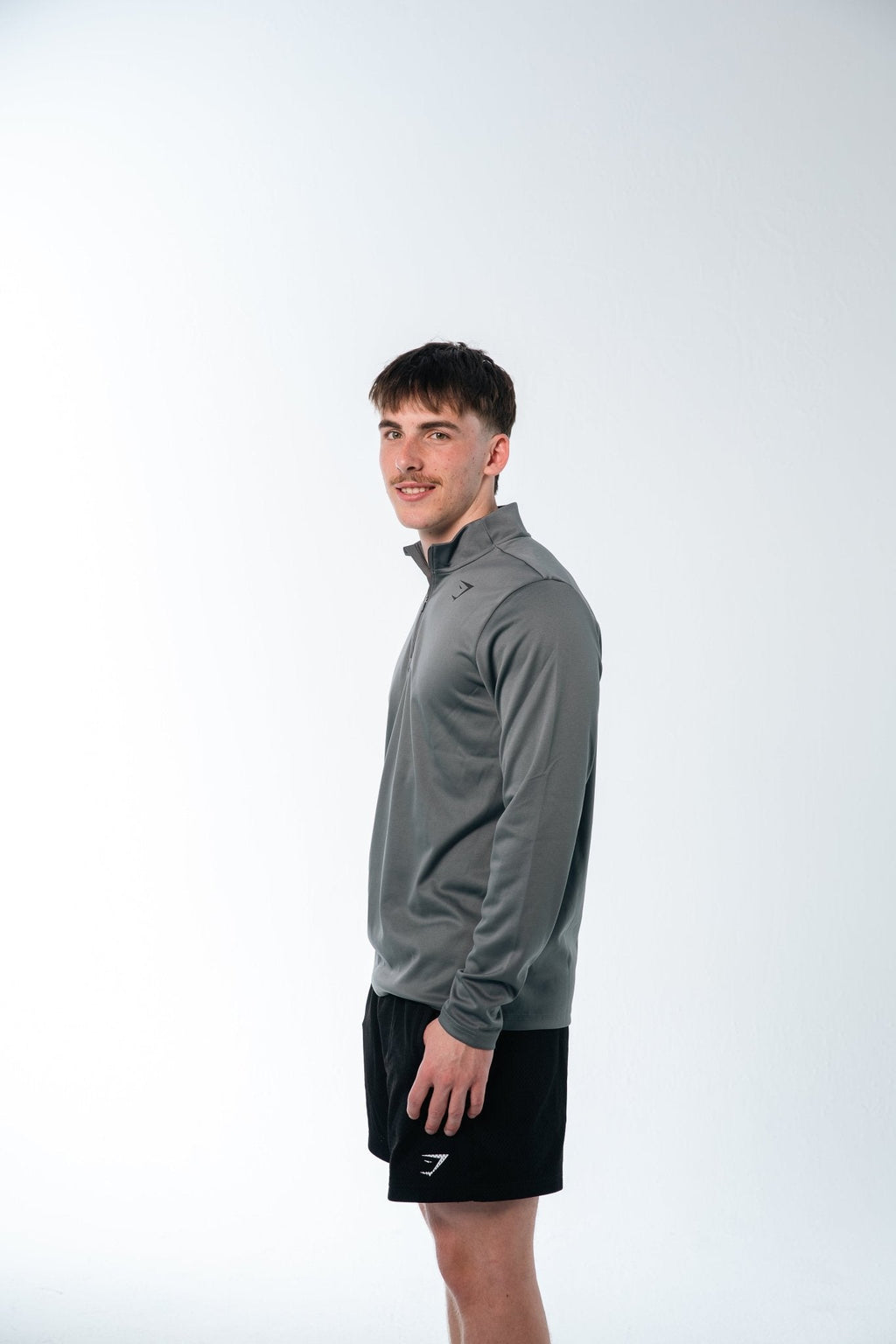 Gymshark Grey Running Dept Quarter Zip