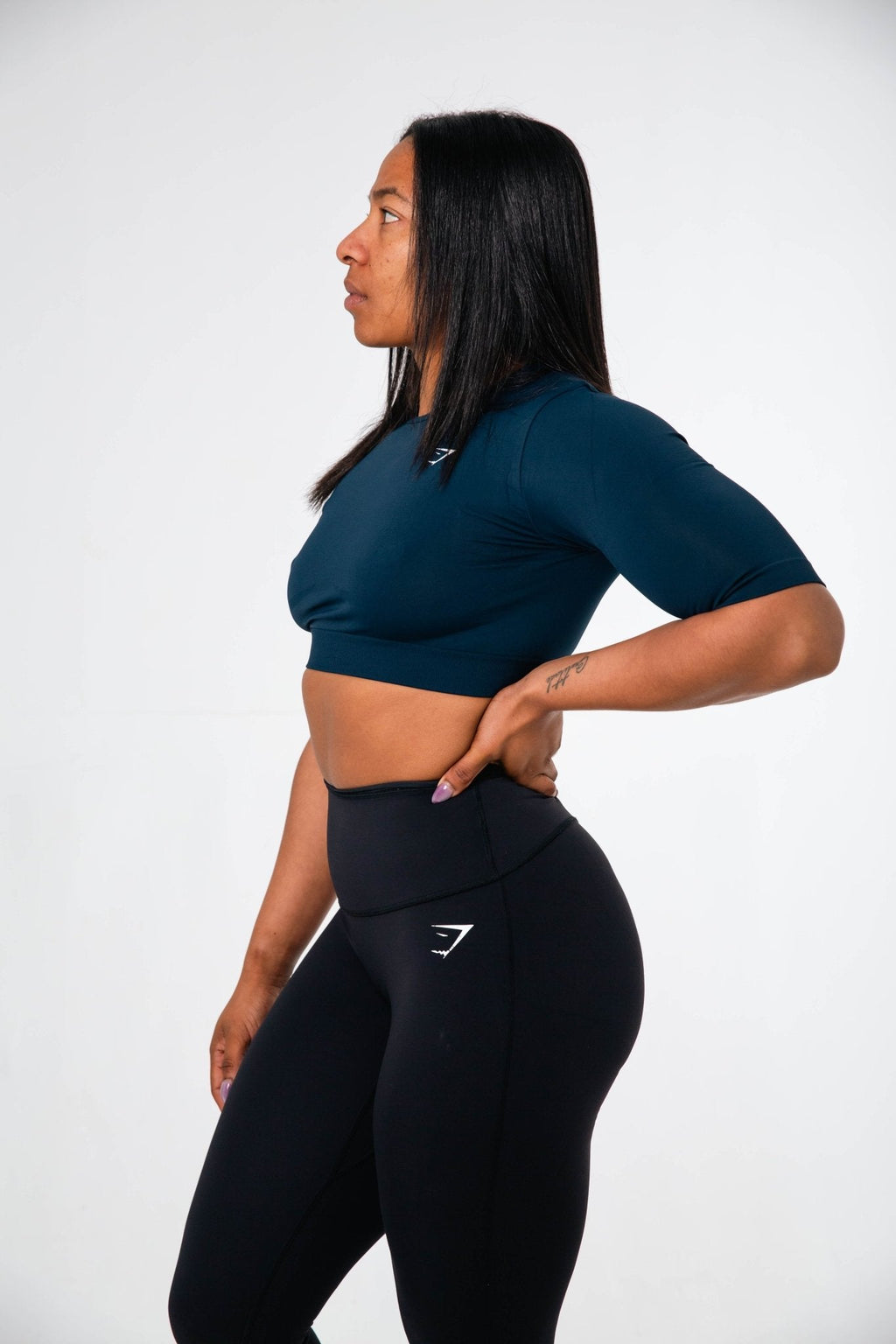 Gymshark Navy Everyday Seamless Crop Top