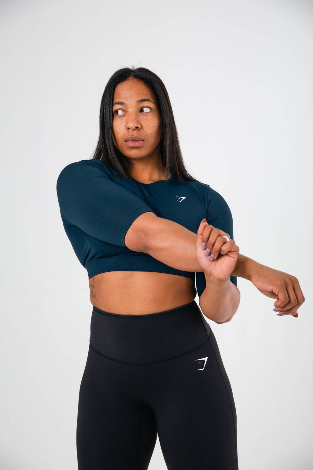 Gymshark Navy Everyday Seamless Crop Top