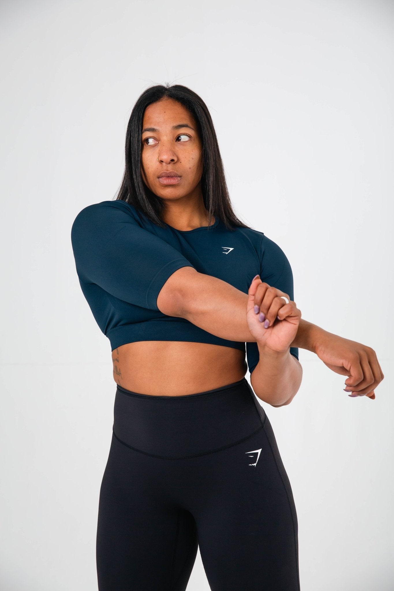 Gymshark Navy Everyday Seamless Crop Top