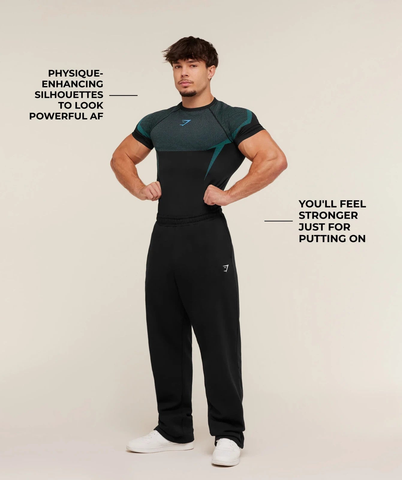 Gymshark Onyx 5.0 Seamless T-shirt Black/Brand Blue