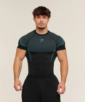 Gymshark Onyx 5.0 Seamless T-shirt Black/Brand Blue
