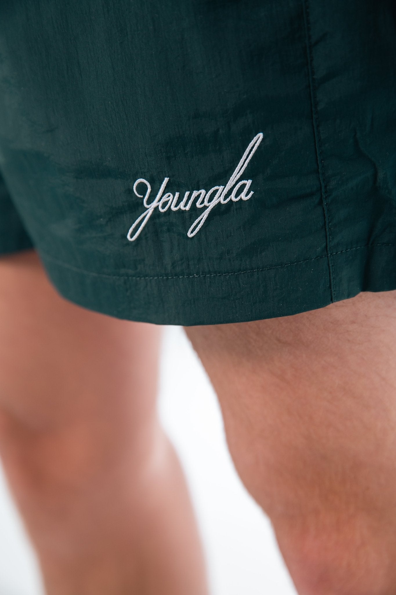 YoungLA Crinkle Shorts Green