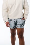 YoungLA Ultra Running Shorts Grey Glitch
